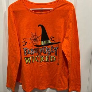 Fabulously Wicked Orange Long Sleeve Tee